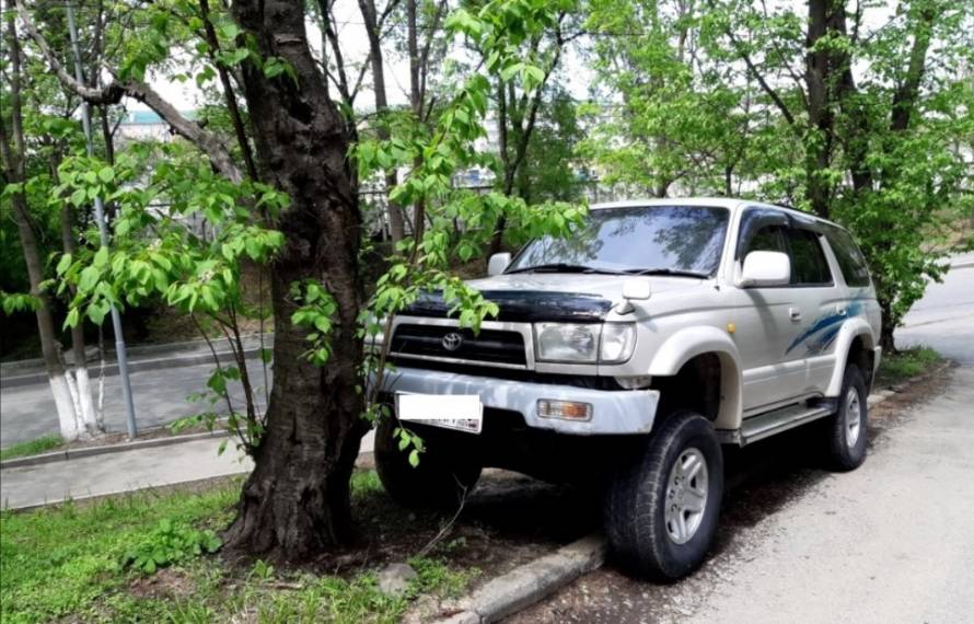 Во Владивостоке штрафуют автомобилистов за парковку на газонах