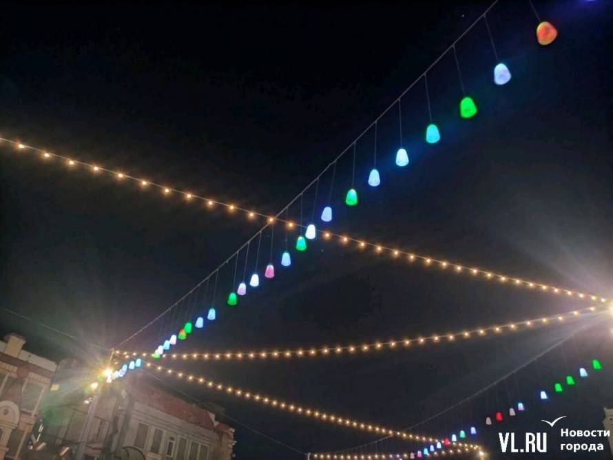 Пропажа праздничных фонариков огорчила жителей и гостей Владивостока