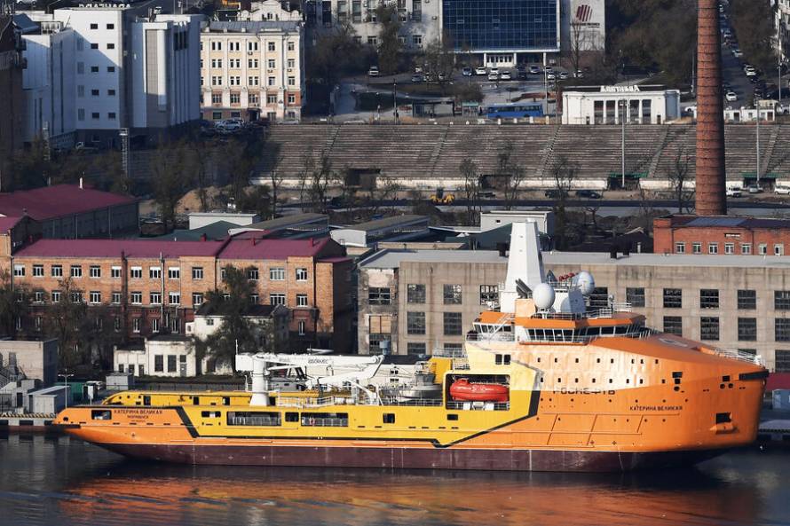 Подробности пожара на ледоколе «Катерина Великая» во Владивостоке