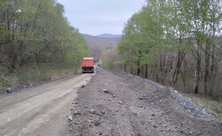 Завершился ремонт дороги в поселке Пластун