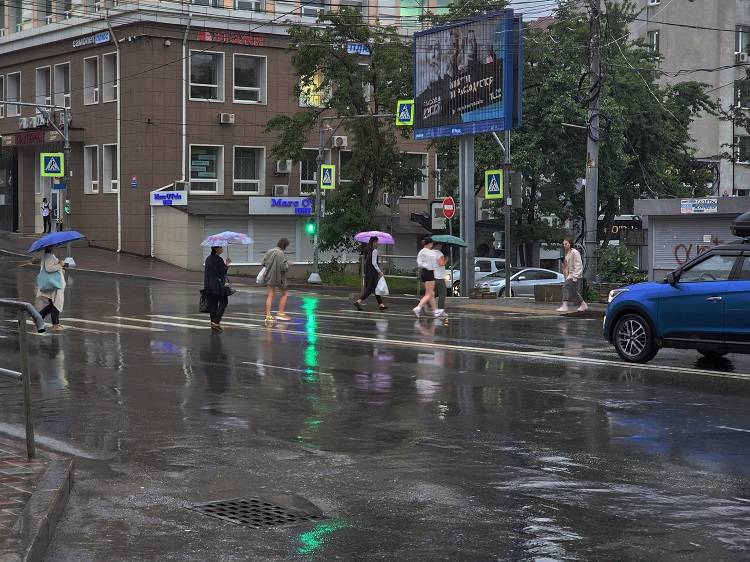 Сильный дождь ожидается завтра во Владивостоке