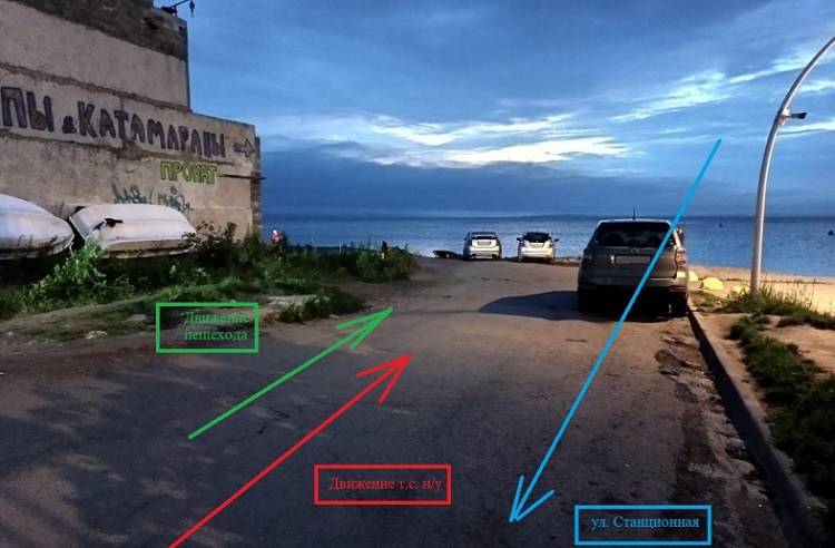 Неизвестный водитель наехал на ребенка-пешехода в районе пляжа Татарка