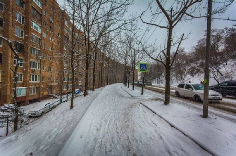 Снег пройдет в Приморье ближайшей ночью