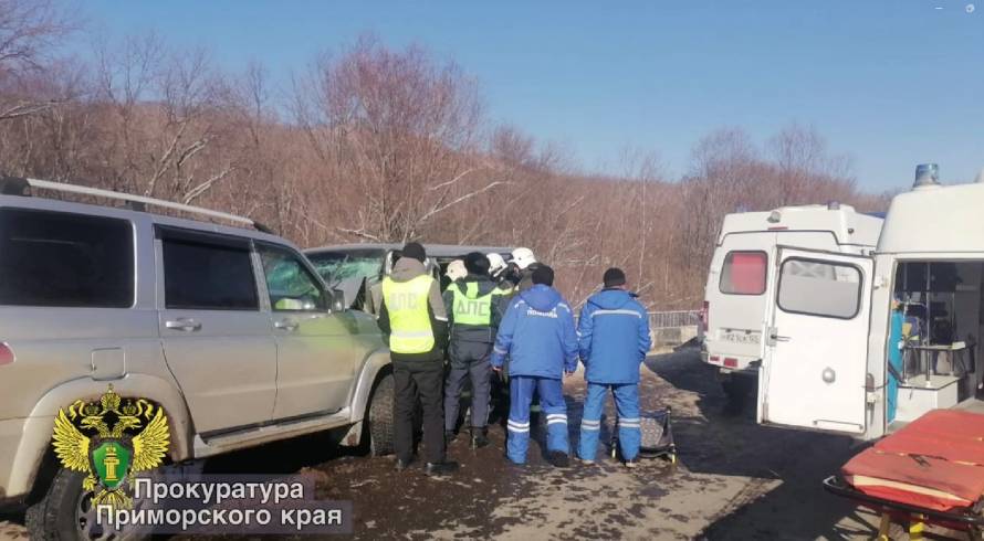 Жесткое лобовое ДТП произошло в Приморье