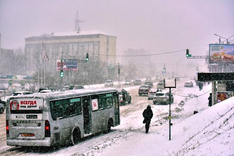 Снег выпал в пяти муниципалитетах Приморья