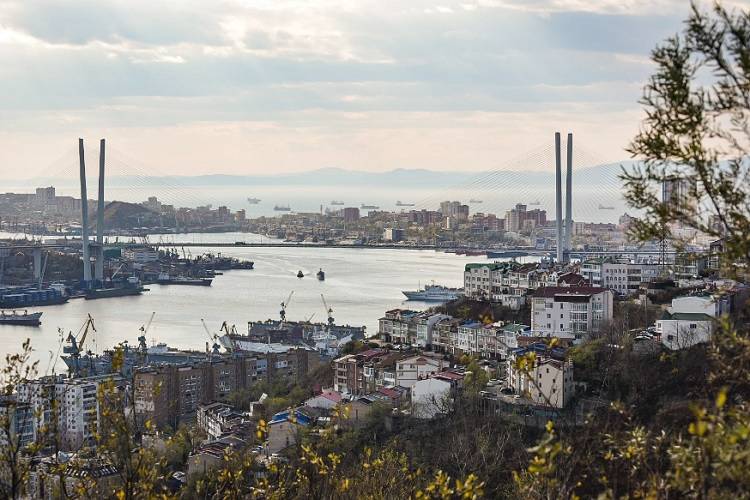 Старые опоры электроснабжения меняют на улице Айвазовского во Владивостоке