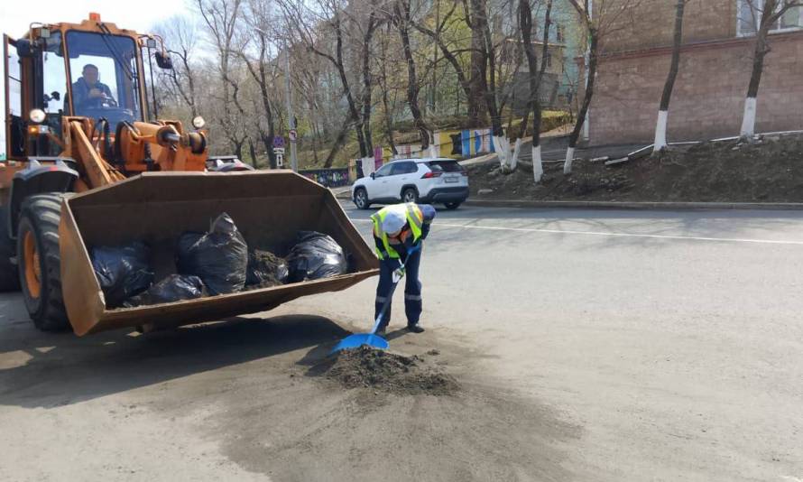 Во Владивостоке полным ходом идут работы по благоустройству