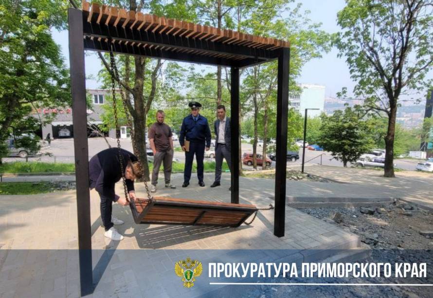 11-месячный ребенок пострадал после обрушения качели во Владивостоке