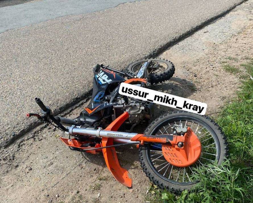 Подросток на мотоцикле серьезно пострадал в ДТП в Приморье