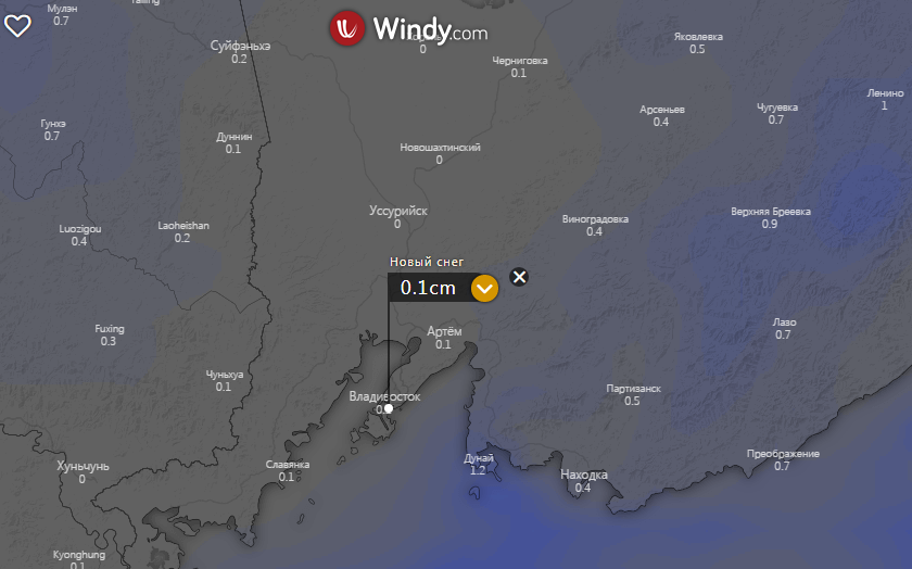 Windy com владивосток интерактивная карта