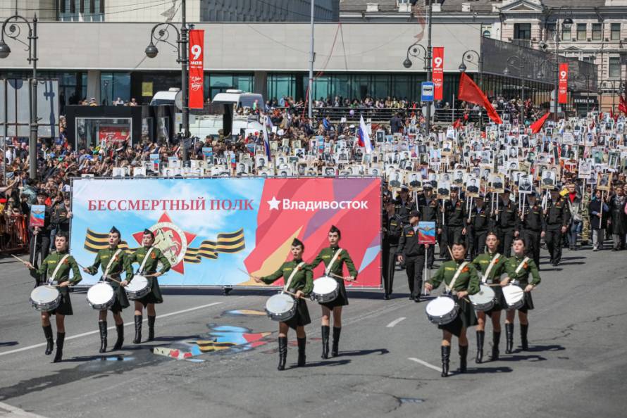 Парад во владивостоке фото